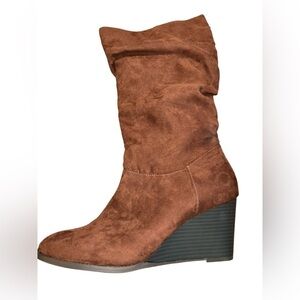 A.N.A. Bianca Slouch Boots Brown Women’s Size 9.5M | New suede c